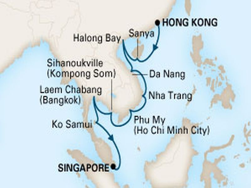 הפלגה מהונג קונג לסינגפור